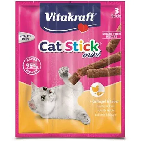 Vk cat stick mini pollo e fegato 3 x 18 gr