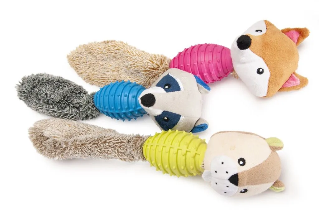 Gioco cane peluche e tpr 35 cm