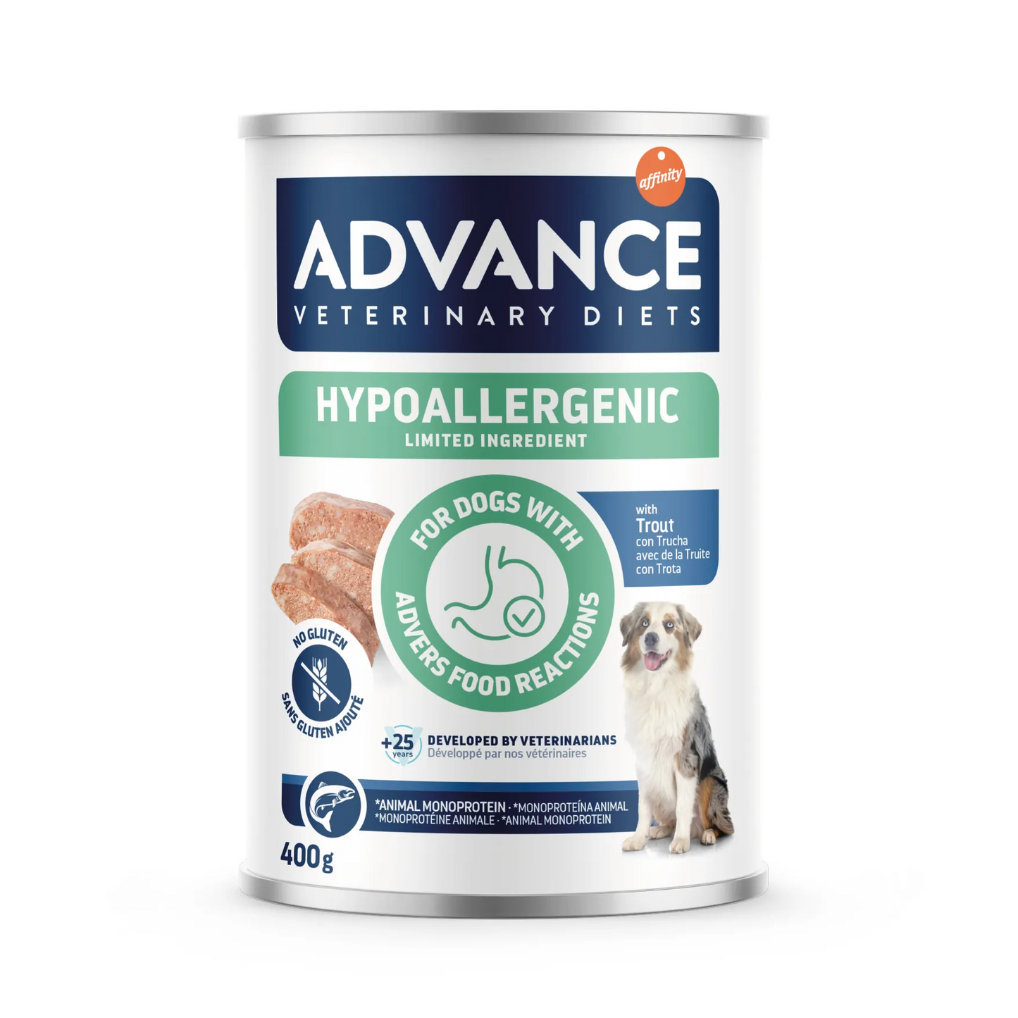 Advance dog hypoallergenic trota 400 gr