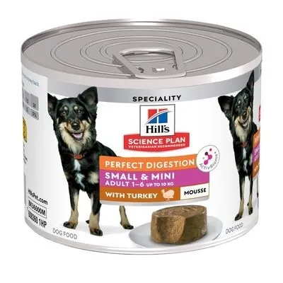 Hills cane adul small & mini perfect digestion mousse 200 gr