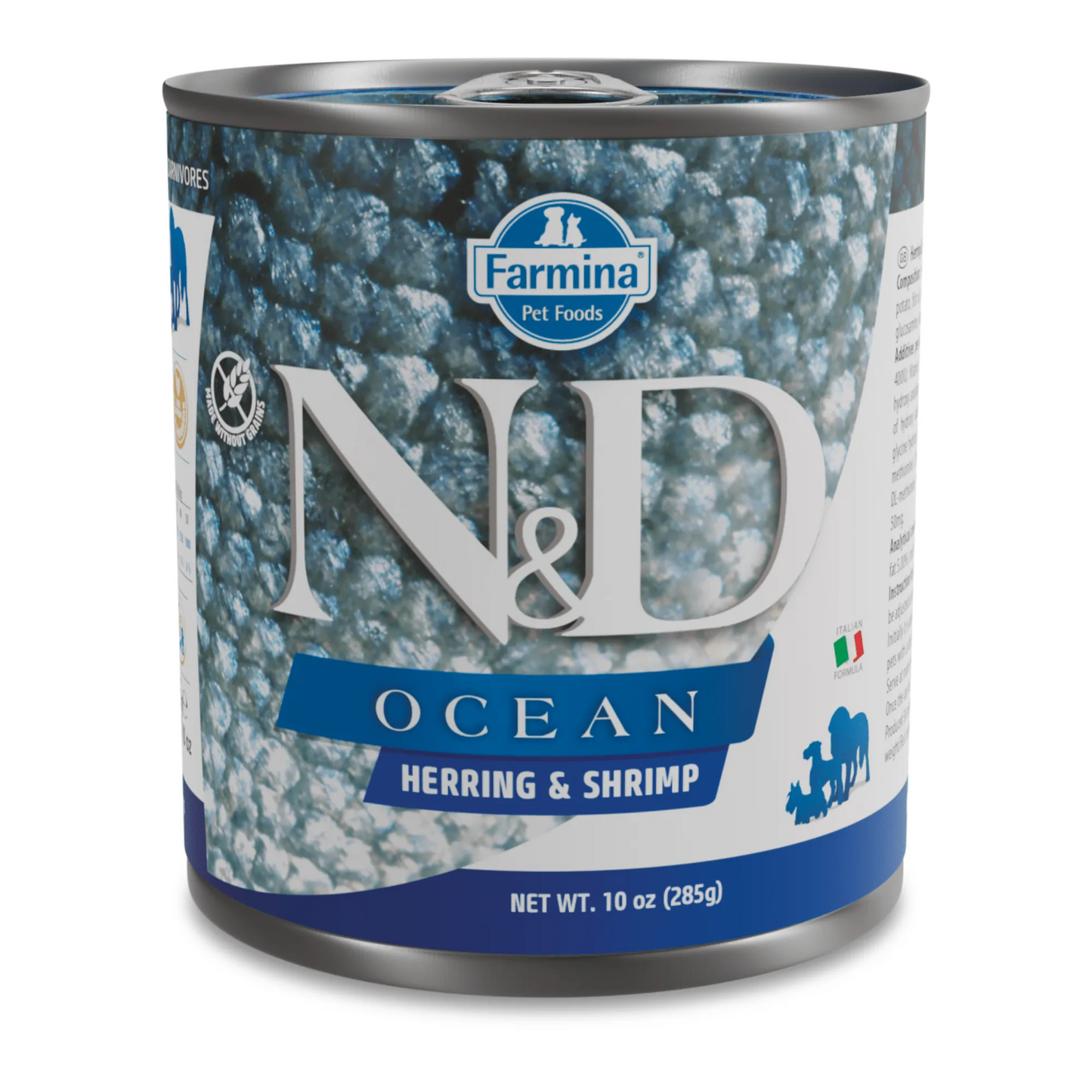 Nd dog ocean aringa e gamberetti 285 gr