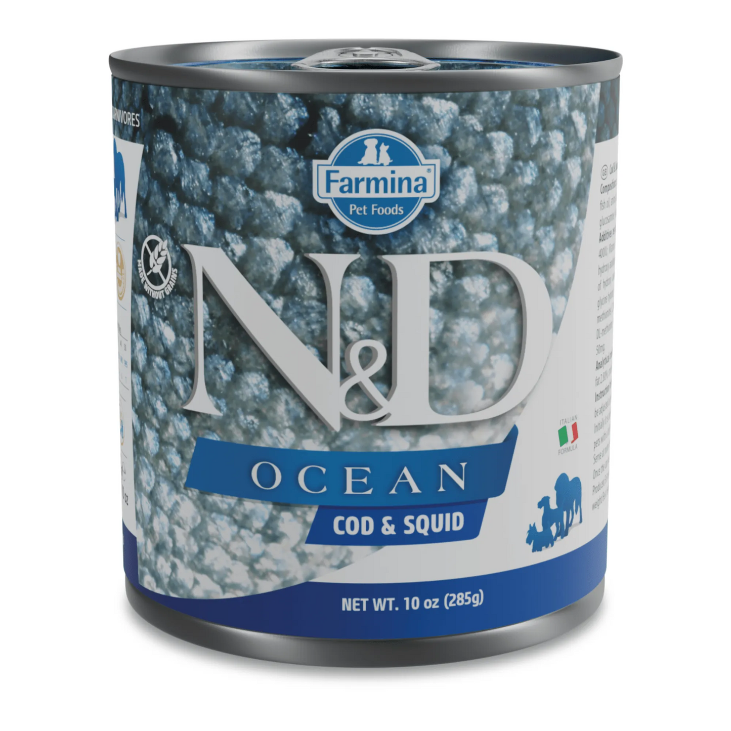 Nd dog ocean merluzzo e calamaro 285 gr