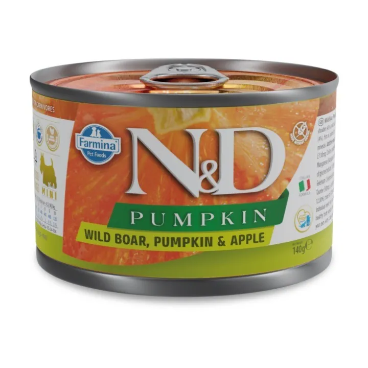Nd dog zucca cinghiale e mela 140 gr