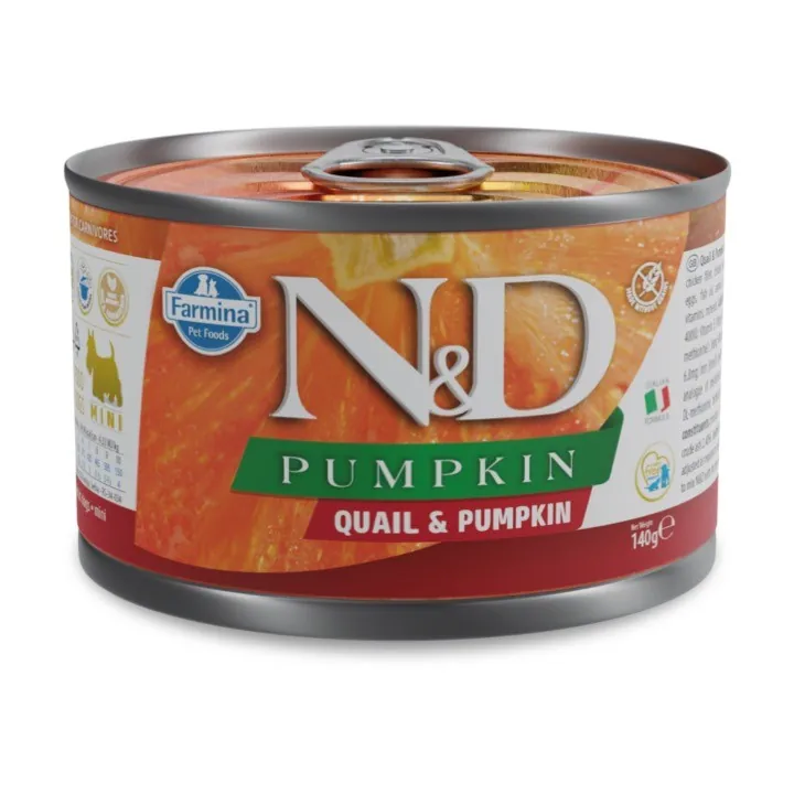 Nd dog zucca e quaglia 140 gr