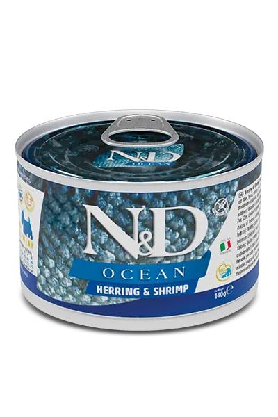 N&D Cane Ocean Aringa E Gamberetti 140 Gr - Scade il 30/06/2026