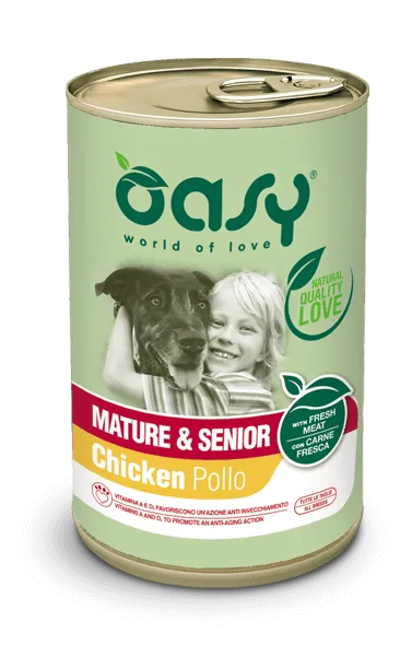 Oasy dog lifestage senior lattina 400 gr