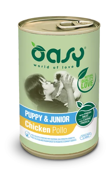 Oasy dog lifestage puppy lattina 400 gr