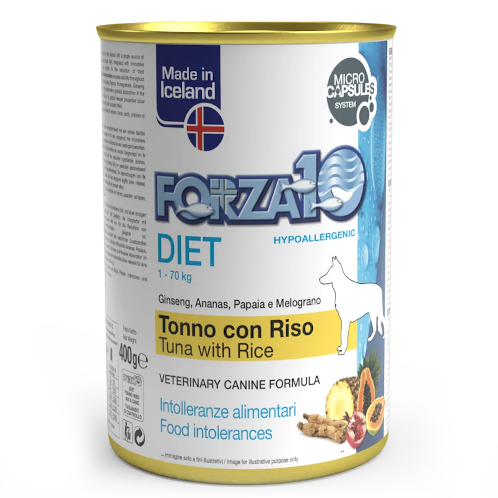 Forza 10 cane diet patè tonno e riso lattina 400 gr