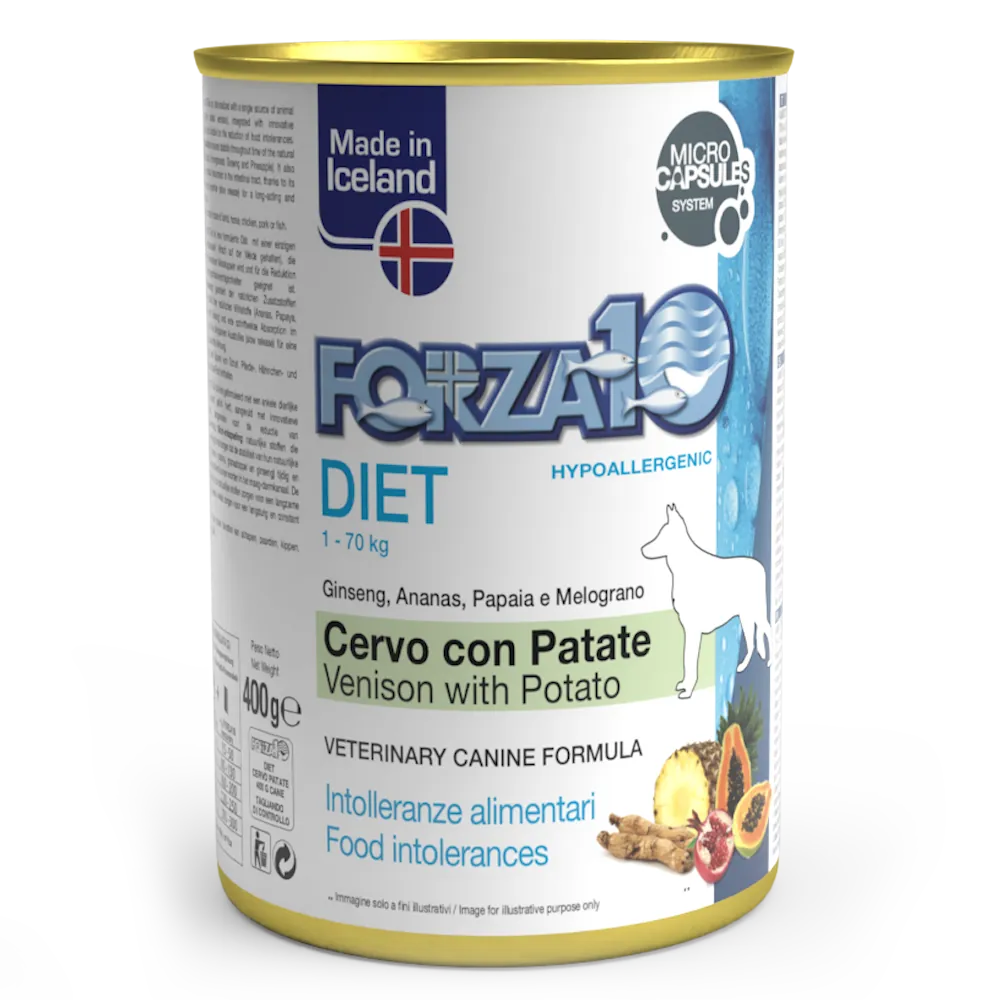 Forza 10 cane diet patè cervo e patate lattina 400 gr