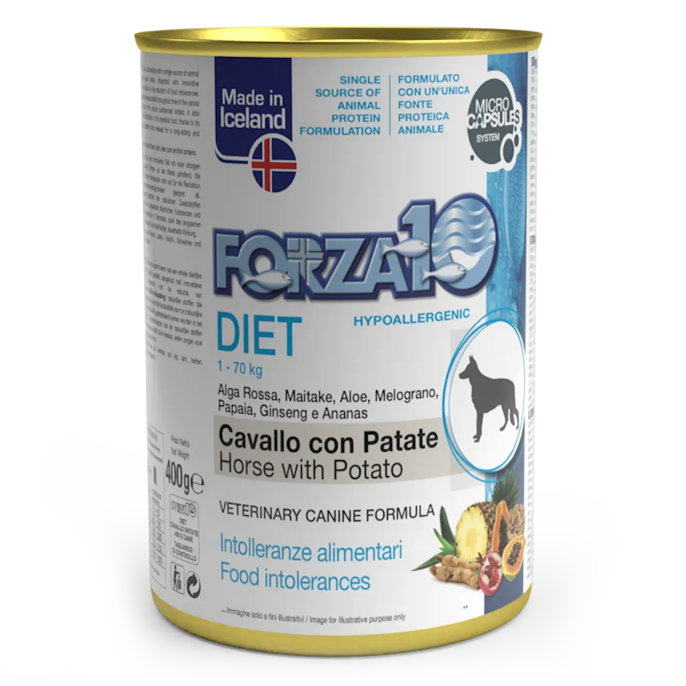 Forza 10 cane diet patè cavallo e patate lattina 400 gr