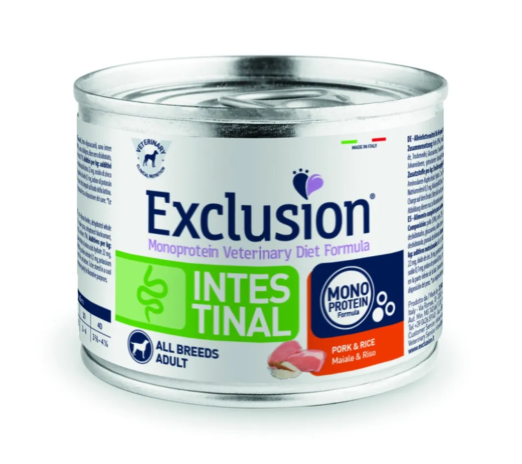 Exclusion dog intestinal lattina 200 gr