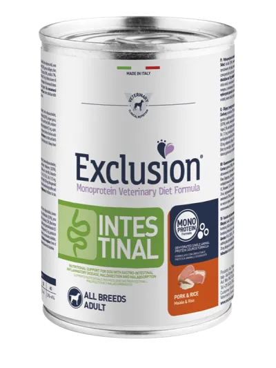 Exclusion dog intestinal lattina 400 gr