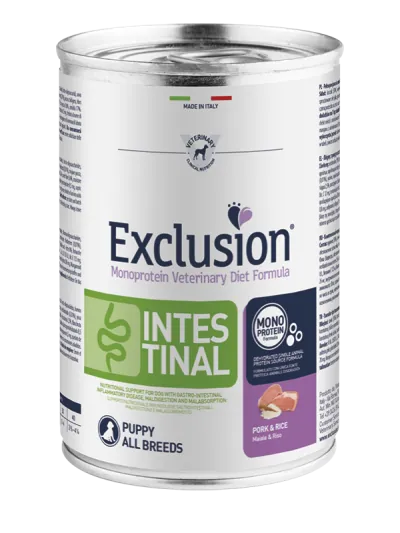 Exclusion dog intestinal puppy lattina 400 gr
