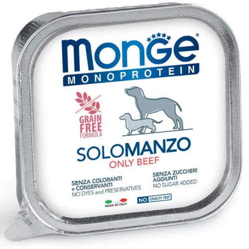 Monge dog solo manzo vaschetta 150 gr