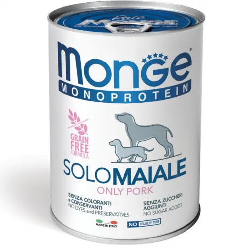Monge dog solo maiale lattina 400 gr