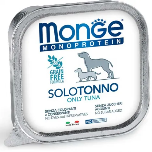 Monge dog solo tonno vaschetta 150 gr