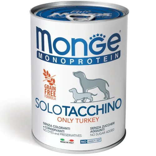 Monge dog solo tacchino lattina 400 gr