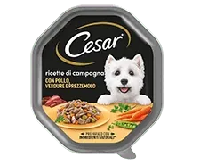 Cesar ricette di campagna pollo e verdure in salsa 150 gr