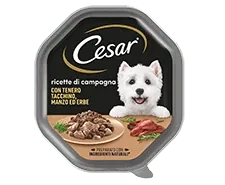 Cesar ricette di campagna manzo e tacchino 150 gr