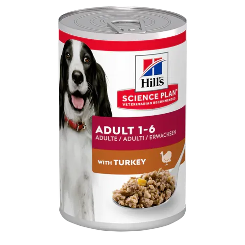 Hills cane adult tacchino lattina 370 gr