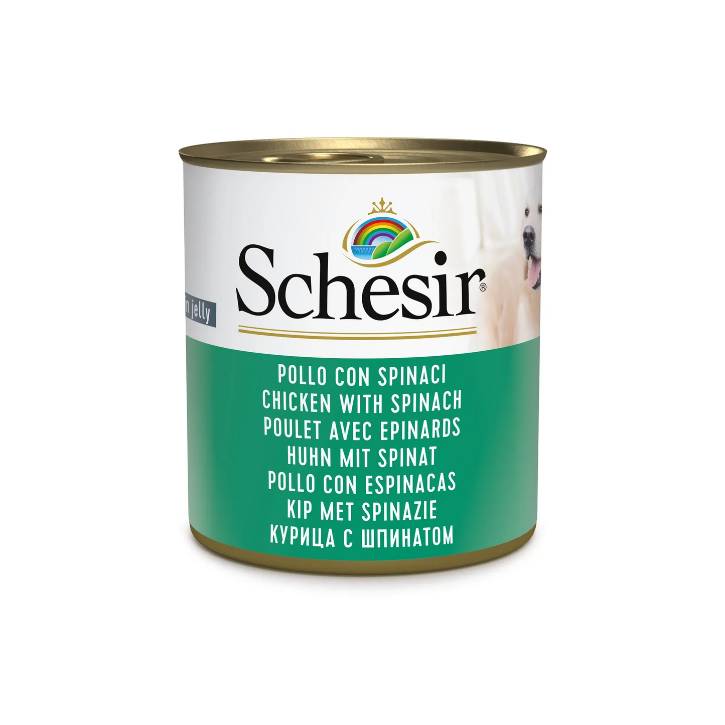 Schesir cane pollo e spinaci lattina 285 gr
