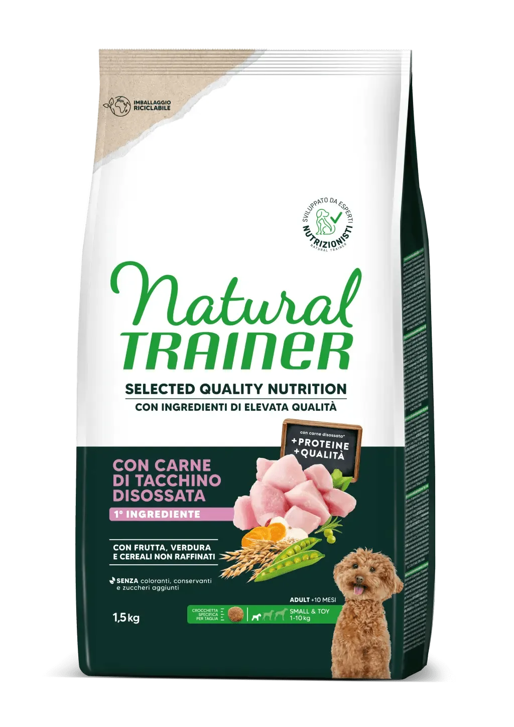 Trainer natural selected dog adult mini tacchino 1,5