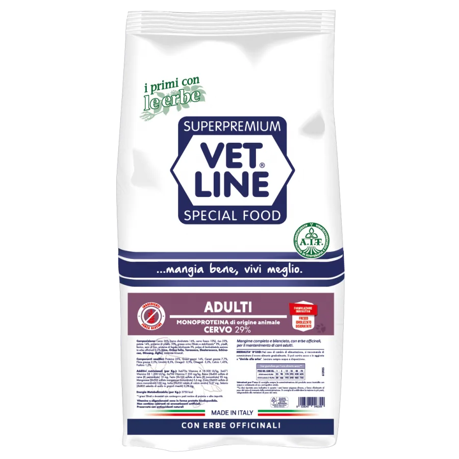 Vet line adult cervo 12,5 kg