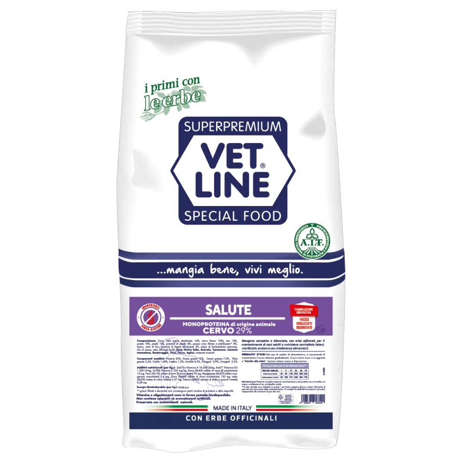 Vet line salute medio maxi cervo 12,5 kg