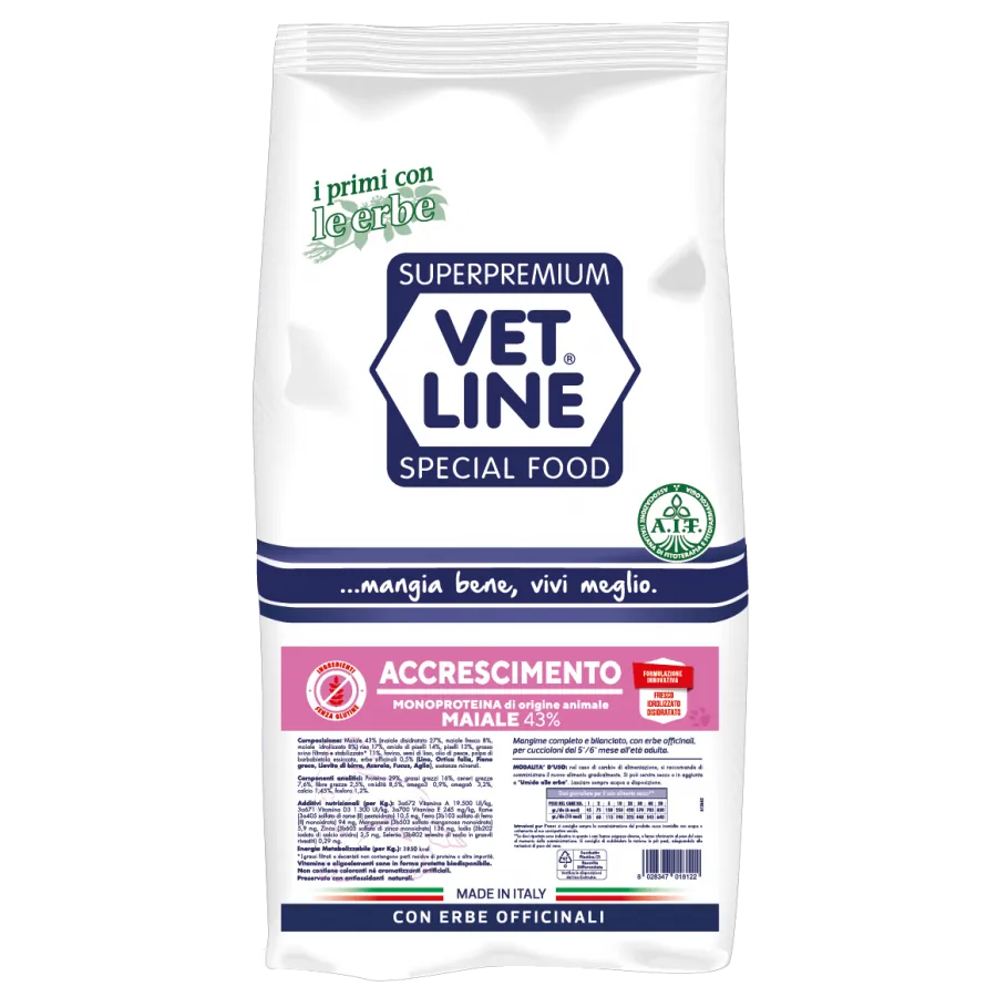 Vet line accrescimento maiale 12,5 kg