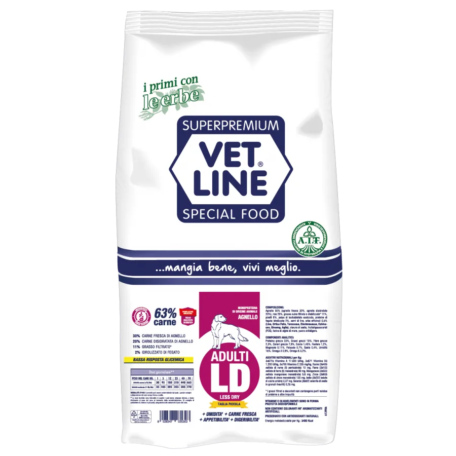 Vet line ld adult mini agnello 3 kg