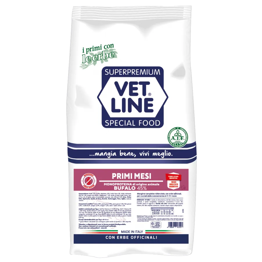 Vet line primi mesi bufalo 12,5 kg