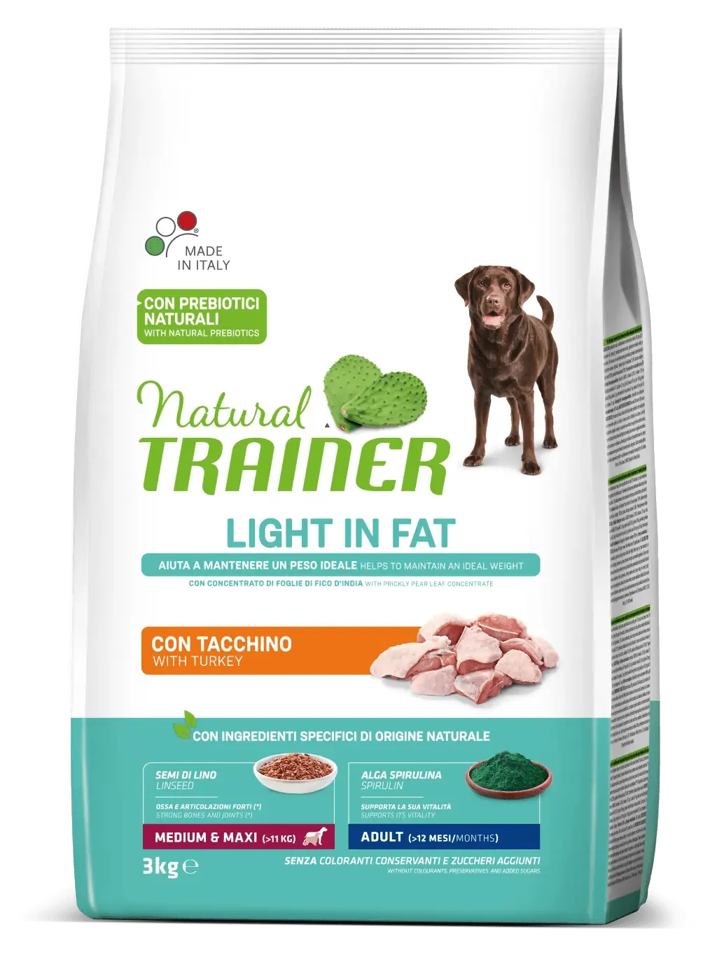 Trainer natural dog light medium maxi tacchino 3 kg