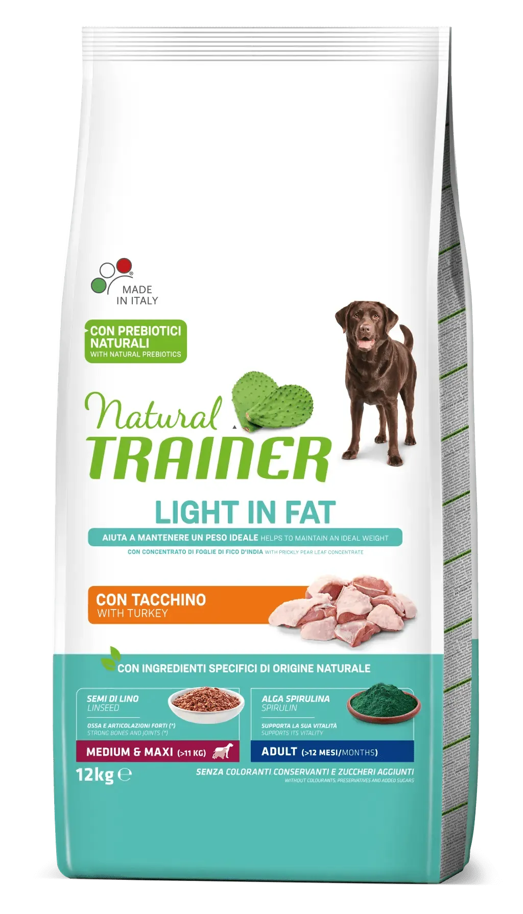 Trainer natural dog light medium maxi tacchino 12 kg
