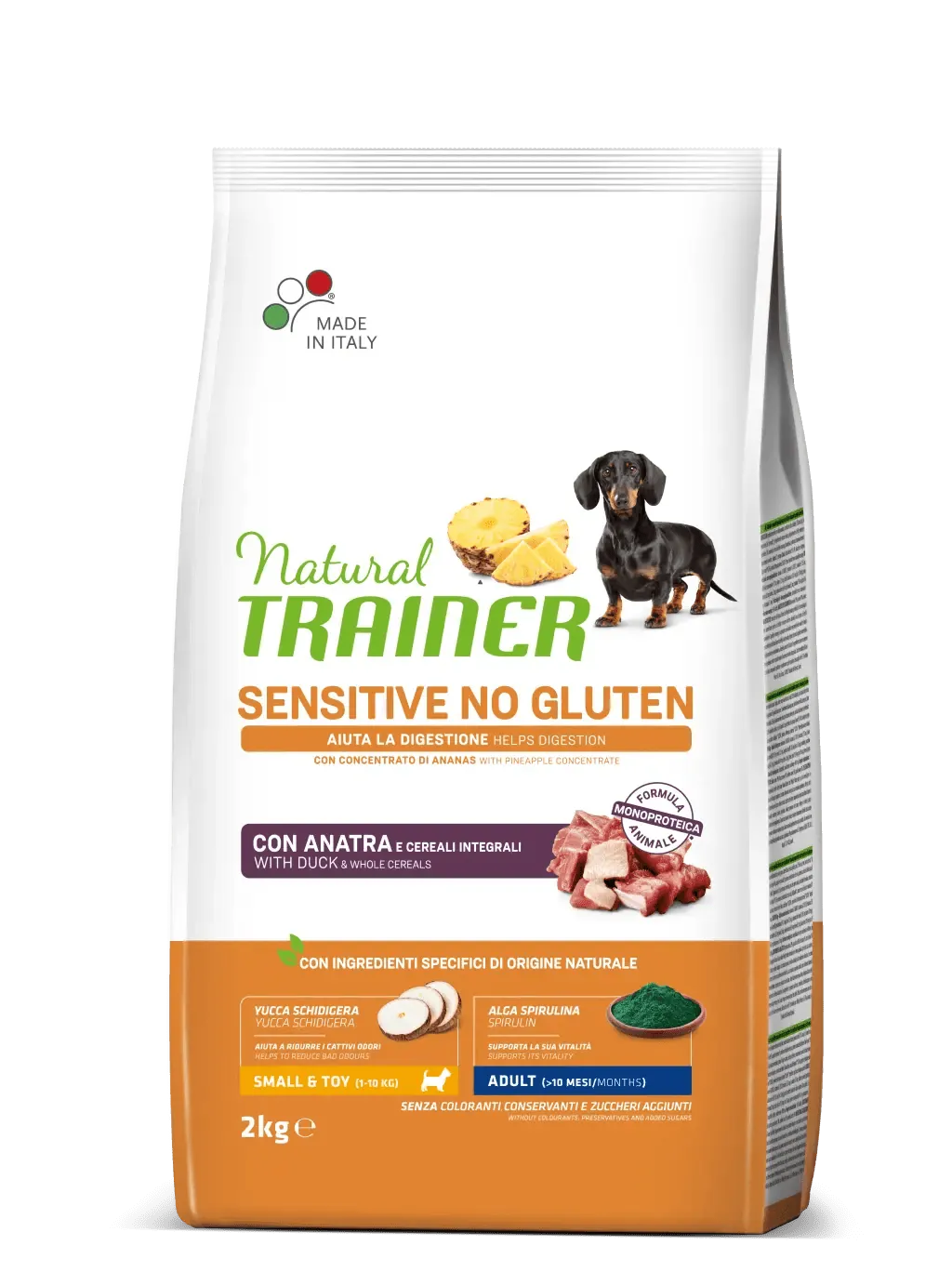 Trainer natural dog sensitive adult mini anatra 2 kg