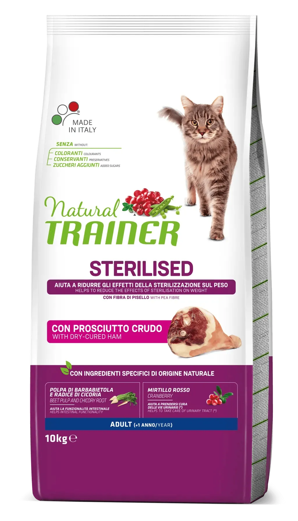Trainer natural cat sterilized prosciutto 10 kg