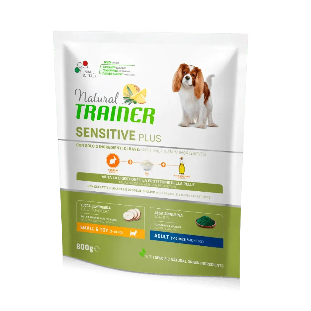 Trainer natural dog sensitive adult mini coniglio 800 gr