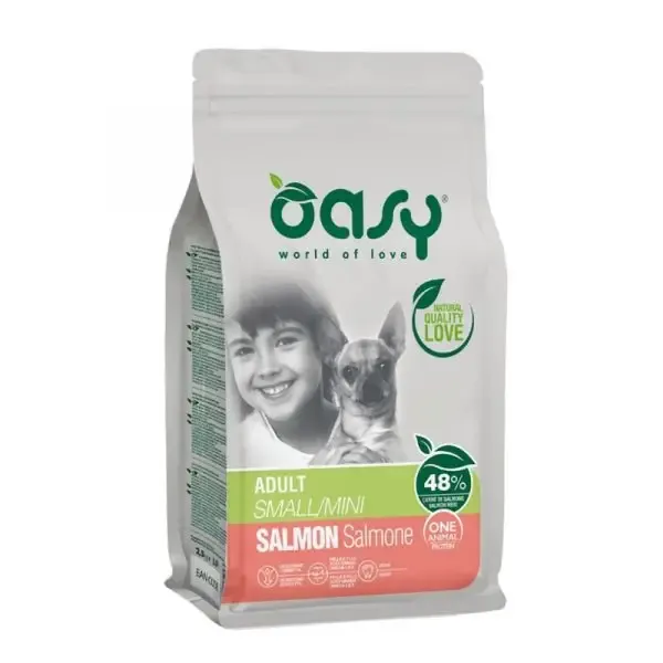 Oasy dog one adult small salmone 800 gr