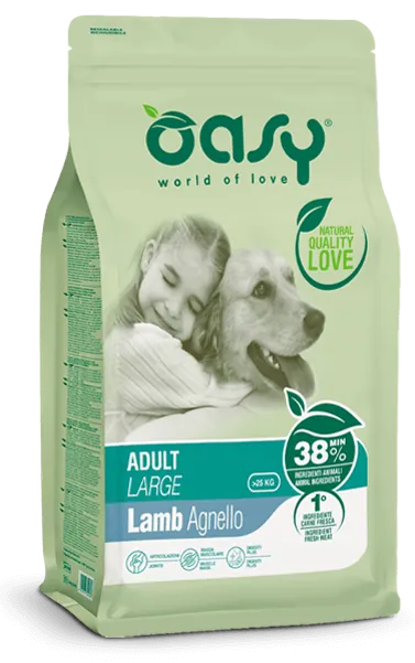 Oasy dog adult large agnello 3 kg