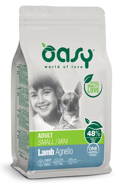 Oasy dog one adult small agnello 2,5 kg