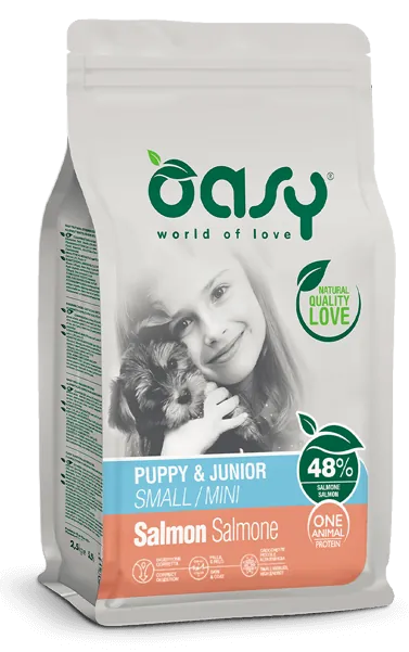 Oasy dog one puppy salmone 2,5 kg