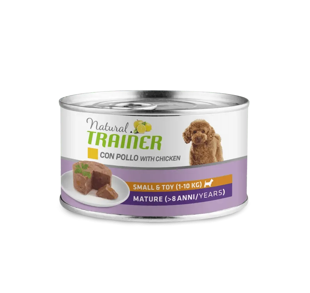 Trainer natural dog mature mini lattina 150 gr