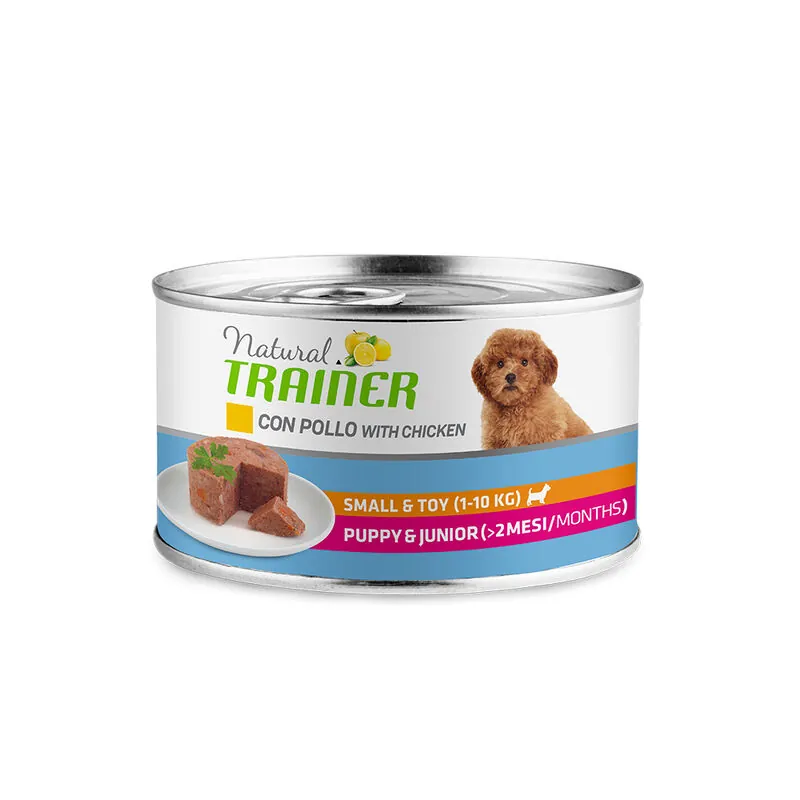 Trainer natural dog puppy & junior mini lattina 150 gr