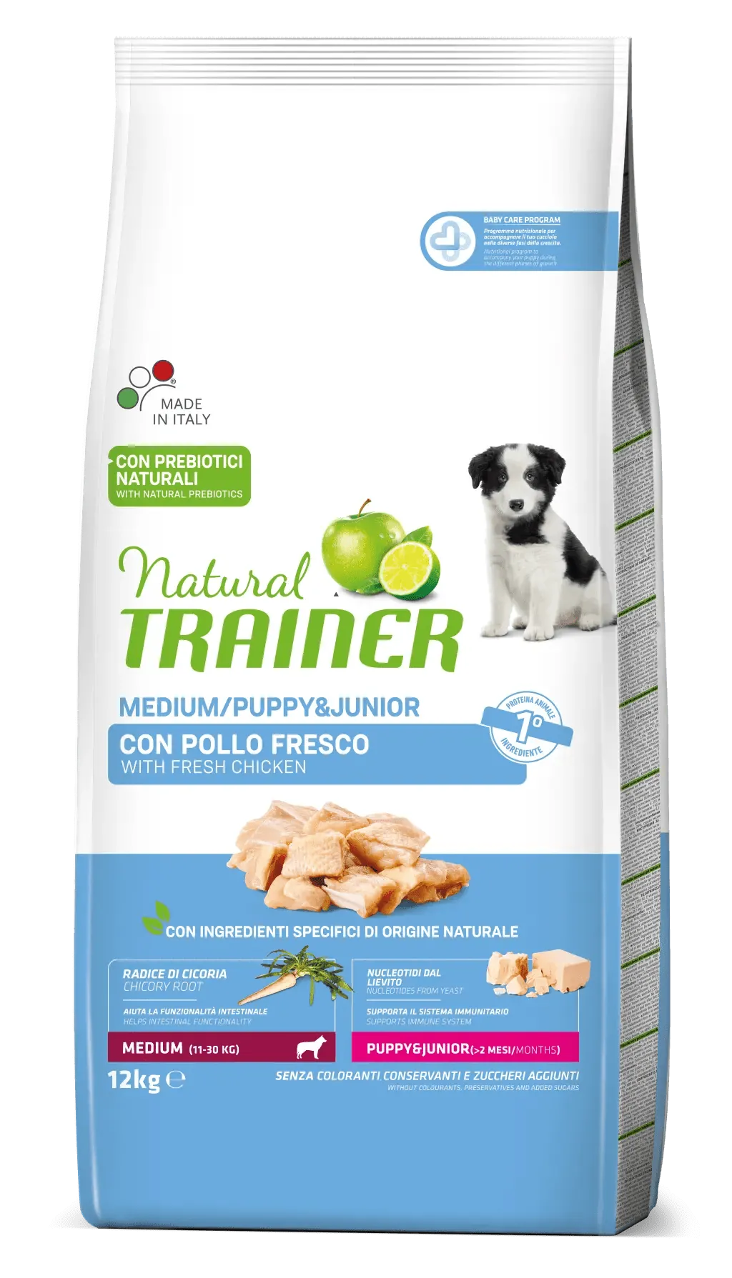 Trainer natural dog puppy & junior medium 12 kg