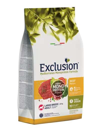Exclusion dog mediterraneo adult manzo maxi 12 kg