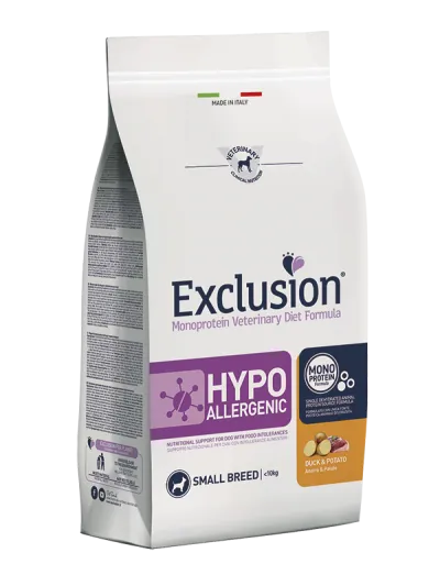 Exclusion dog hypo anatra e patate small 2 kg