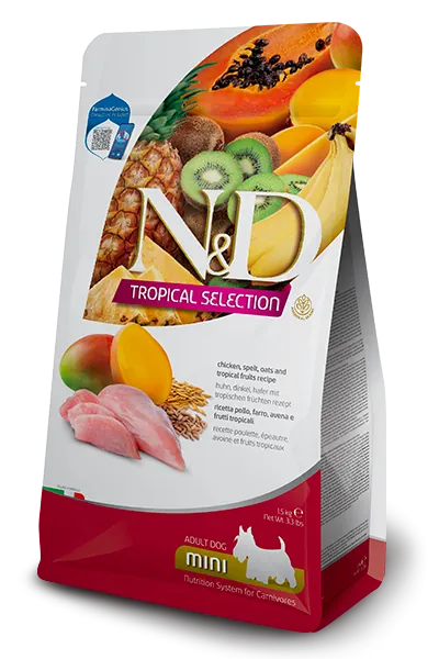 Nd dog tropical selection pollo adult mini 1,5 kg