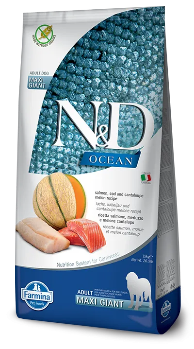 Nd dog ocean salmone merluzzo cantalupo giant 12 kg