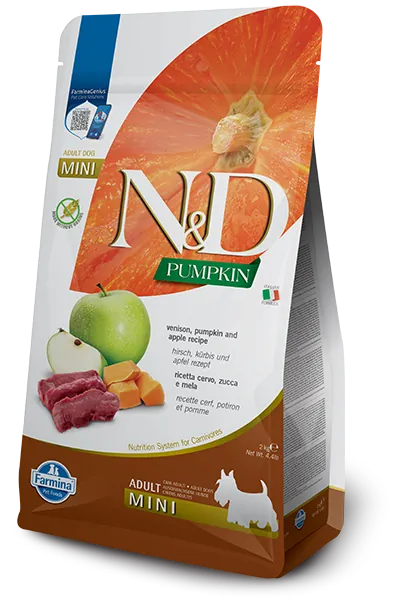 Nd dog zucca cervo e mela adult mini 2 kg