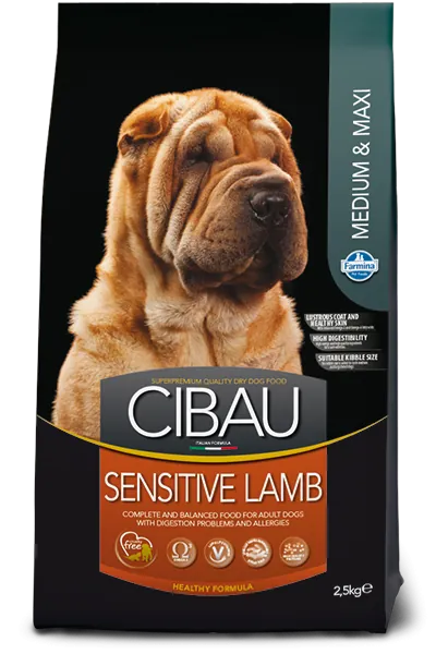 Cibau sensitive agnello medio maxi 12 kg