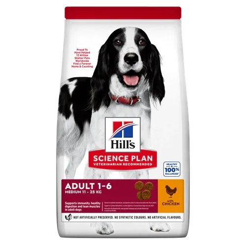 Hills cane adult medio pollo 12 kg